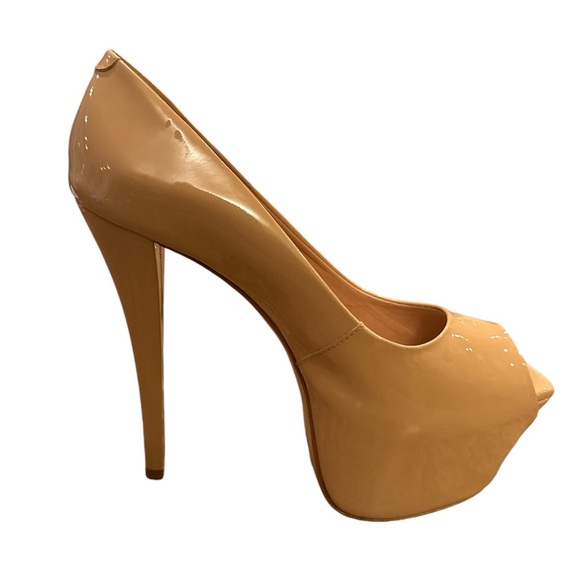 Schutz Shoes - Schutz Women's Platform Peep Toe Heels Beige Stiletto New Party Shoes Size 7.5
